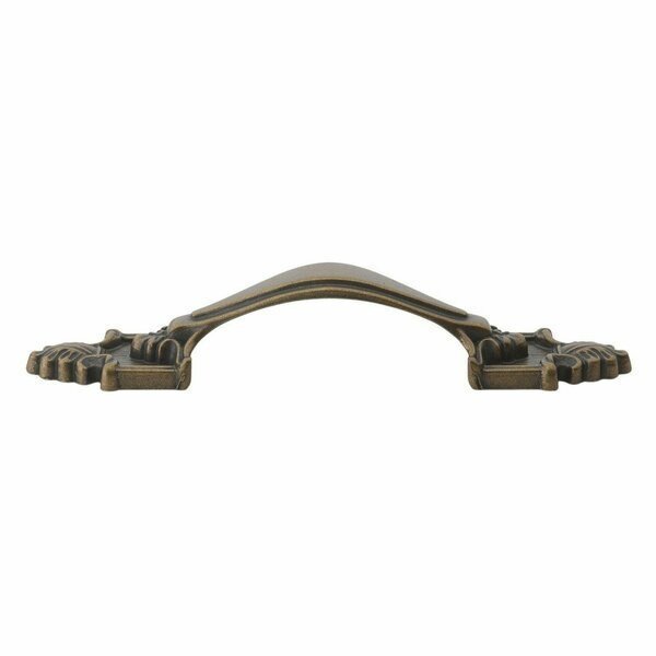 3-1/2 in. Center to Center Antique Brass Rustic Cabinet Pull - 4116-AB, 10PK, Gliderite Hardware, Mfr#: 4116-AB-10